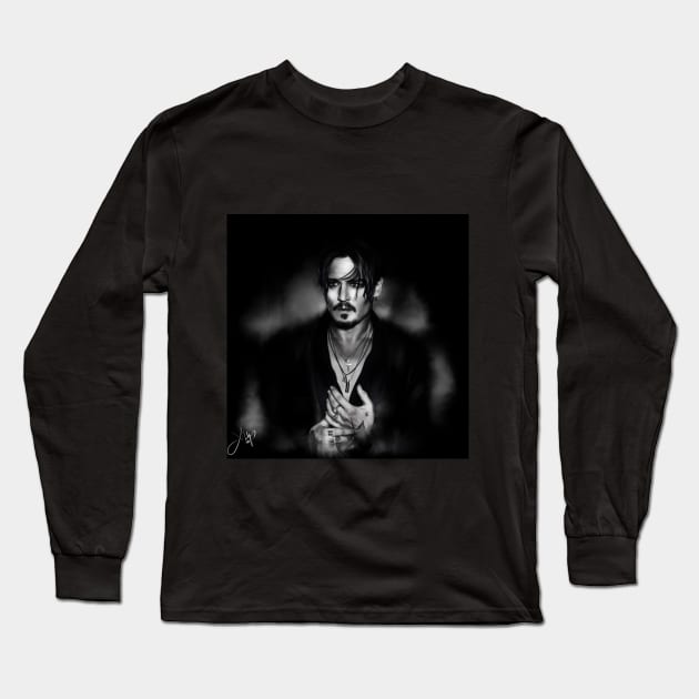 johnny Long Sleeve T-Shirt by Xbalanque